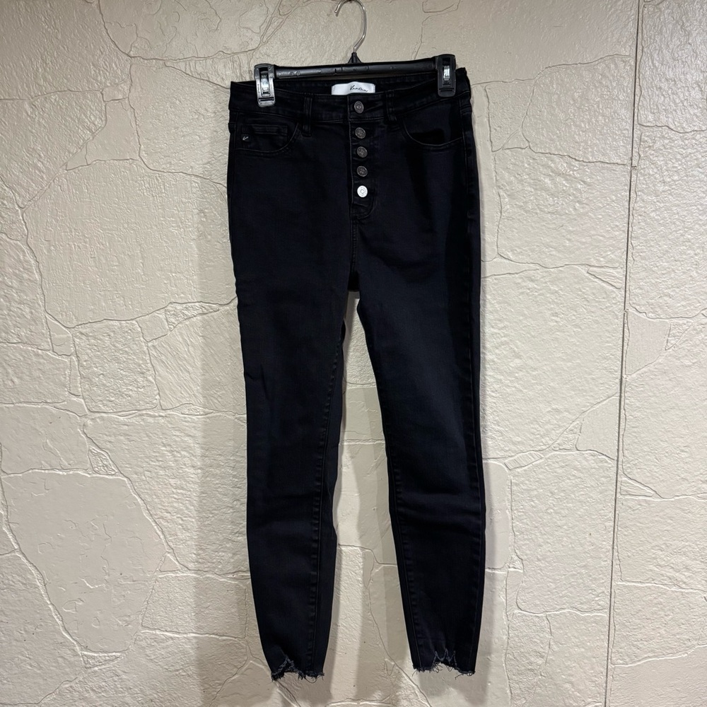 Kancan - Black Skinny Jeans with button fly (RN# 144635) Women’s 9/28